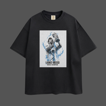 messi Premium Oversized T-Shirt – off white
