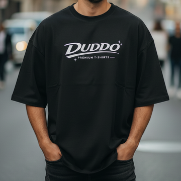 Premium Oversized T-Shirt – Midnight Black